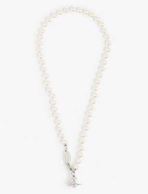 VIVIENNE WESTWOOD JEWELLERY Simonetta orb-pendant pearl necklace