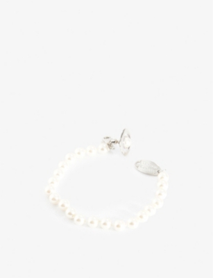 VIVIENNE WESTWOOD JEWELLERY Simonetta name-tag pearl bracelet