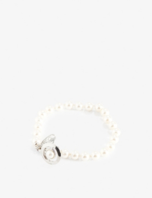 VIVIENNE WESTWOOD JEWELLERY Simonetta name-tag pearl bracelet