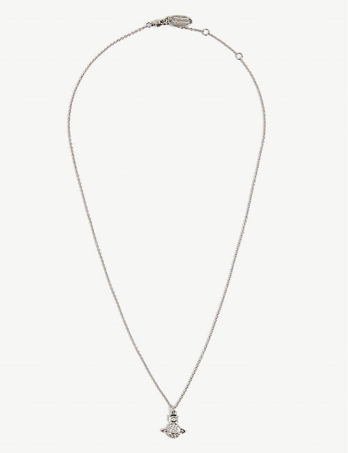 VIVIENNE WESTWOOD JEWELLERY: Tamia Orb silver-tone brass pendant necklace