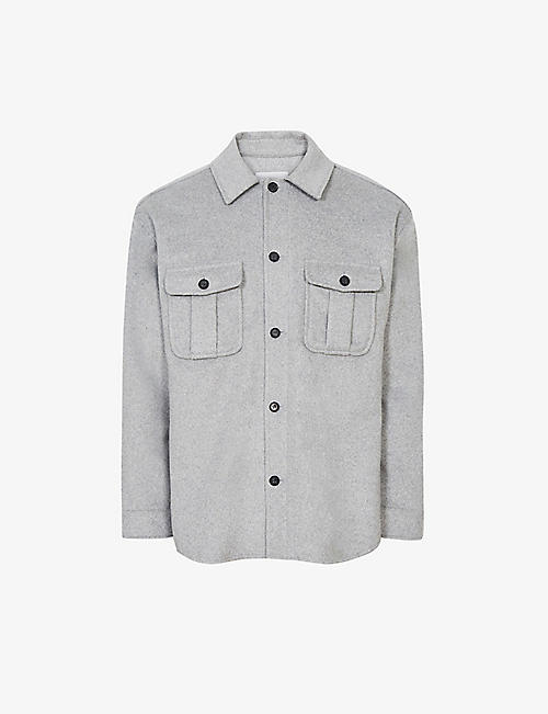 REISS: Liam button-up woven shirt