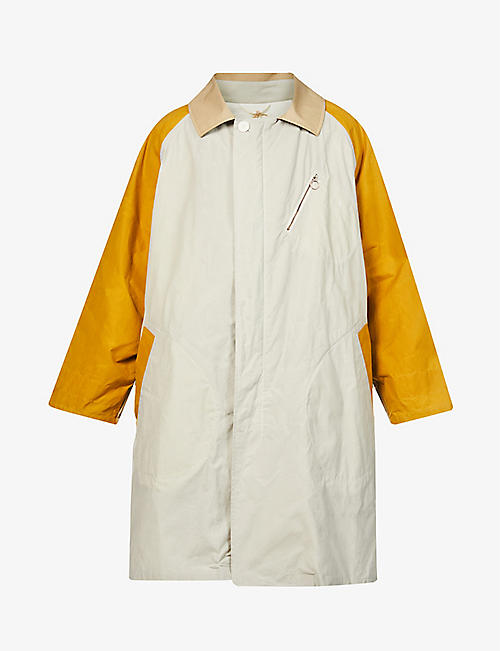 NICHOLAS DALEY: Colour-blocked oversized cotton coat