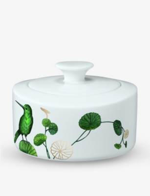 Villeroy & Boch Avarua Botanical-print Porcelain Jam Pot 11.5cm