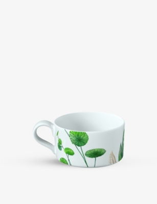 Shop Villeroy & Boch Avarua Botanical-print Porcelain Tea Cup 230ml