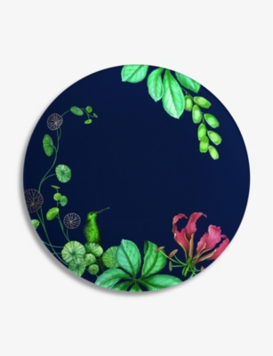 VILLEROY & BOCH: Avarua leaf-print porcelain dessert breakfast plate 21.9cm