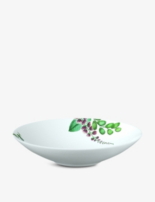 Shop Villeroy & Boch Avarua Leaf-print Porcelain Plate 22cm