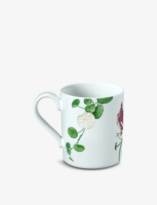 Shop Villeroy & Boch Avarua Leaf-print Porcelain Mug 300ml