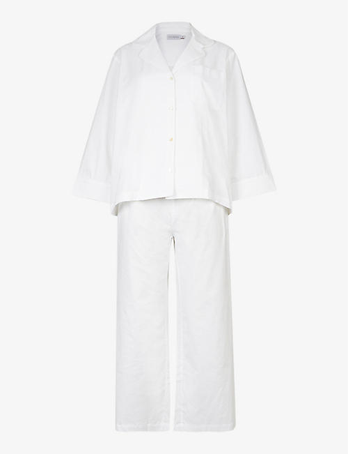HONNA: Relaxed-fit organic-cotton pyjama set