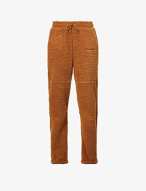 DAILY PAPER: Leta tapered high-rise fleece jogging bottoms