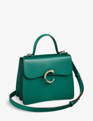 Cartier Panthère De  Small Leather Cross-body Bag In Green