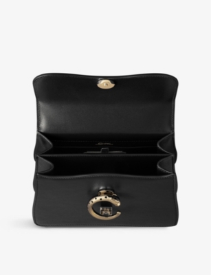 Shop Cartier Womens Black Panthère De Mini Leather Cross-body Bag