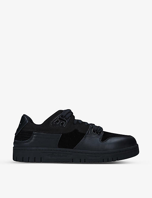 ACNE STUDIOS: Basketball-charm leather and suede low-top trainers