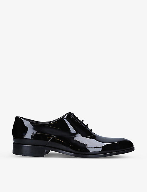 LOAKE: Patent leather Oxford shoes