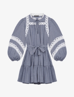 Maje gingham dress deals