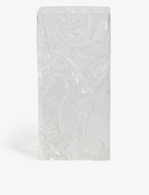 L'AFSHAR: CRUSHED ICE acrylic vase 20cm