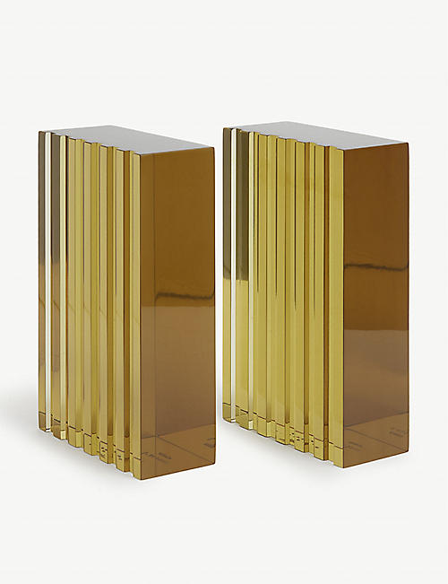 L'AFSHAR: LOMBARDY resin bookends set of two