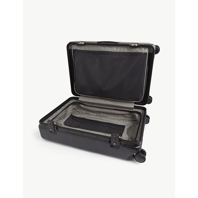 Shop Victorinox Black Lexicon Framed Series Medium Four-wheel Shell Suitcase