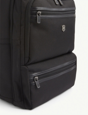 Shop Victorinox Werks Professional Deluxe Woven Backpack In Black
