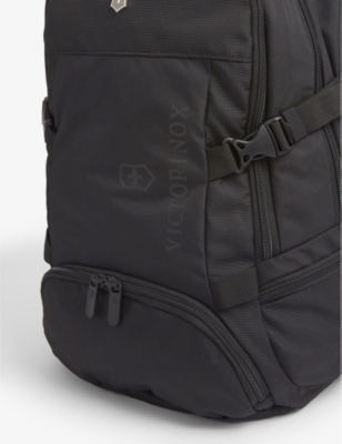 Shop Victorinox Vx Sport Evo Deluxe Woven Backpack In Black/black