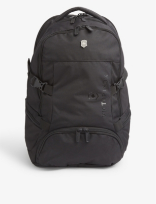 Victorinox Vx Sport Evo Deluxe Woven Backpack In Black/black