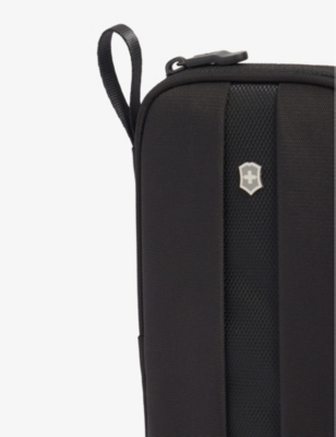 Shop Victorinox Overnight Essentials Shell Toiletry Bag In Black