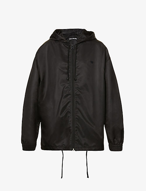 ACNE STUDIOS: Graphic-print hooded shell jacket
