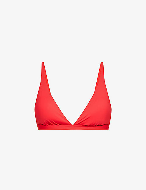 SEAFOLLY: Collective triangle recycled nylon-blend bikini top