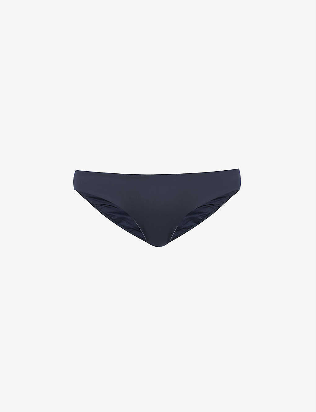 Seafolly Collective Hipster Low-rise Recycled Nylon-blend Bikini Bottoms In True Navy