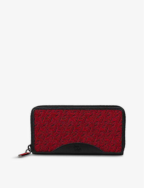 CHRISTIAN LOUBOUTIN: M Panettone graphic-print leather wallet