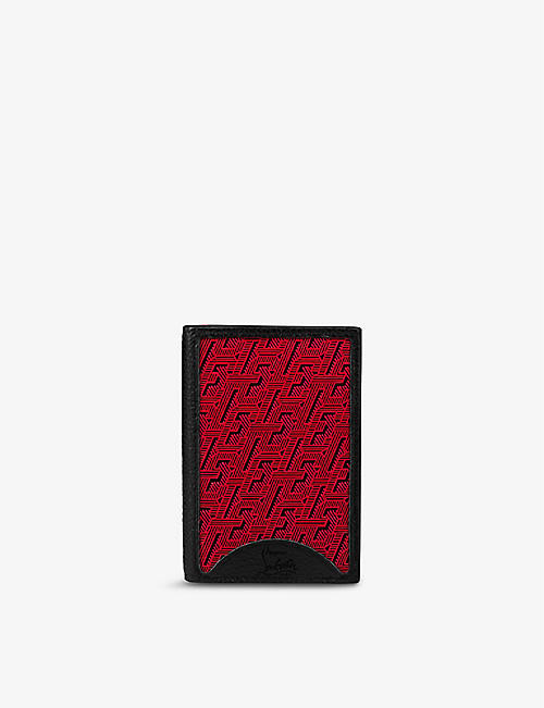 CHRISTIAN LOUBOUTIN: M Kios logo-embossed leather cardholder