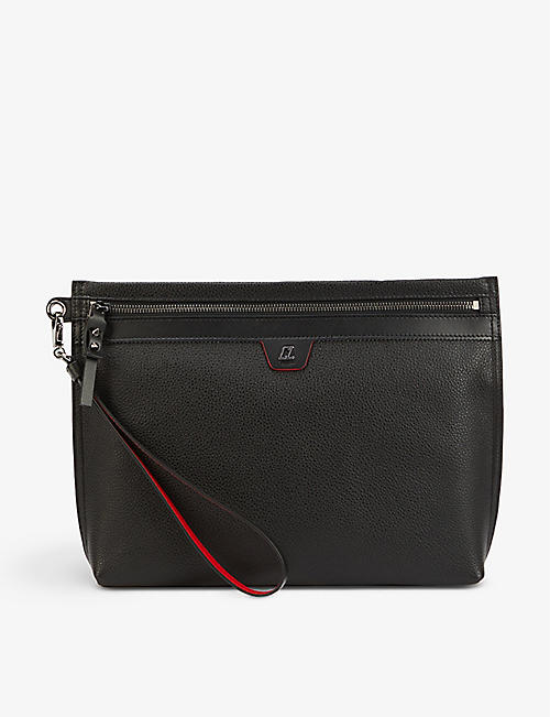 CHRISTIAN LOUBOUTIN: City leather pouch