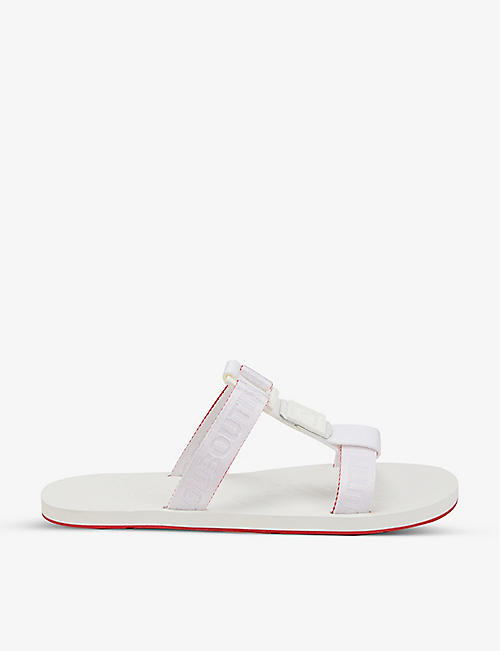 CHRISTIAN LOUBOUTIN: Surf leather sandals