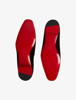 CHRISTIAN LOUBOUTIN Colonnaki velvet loafers