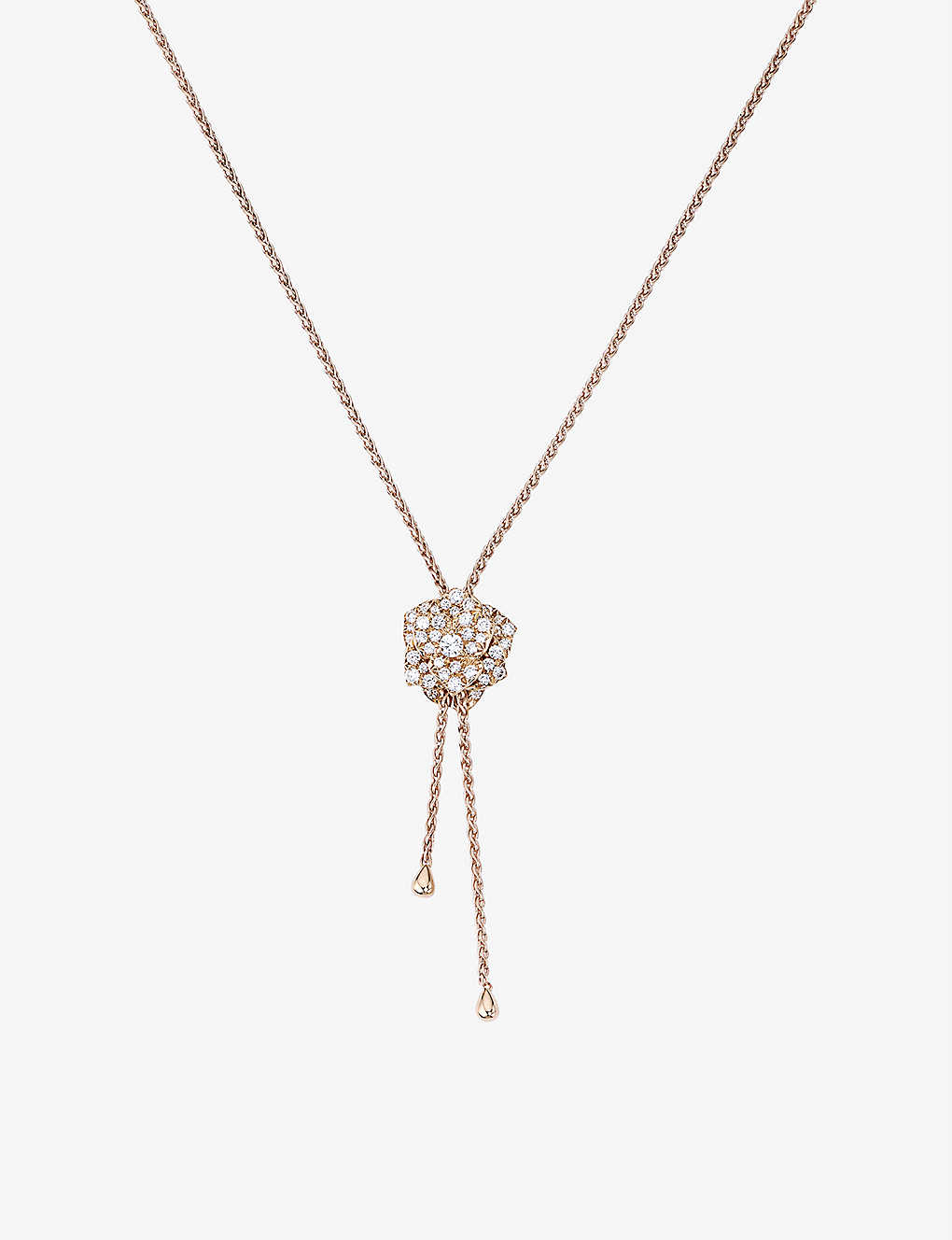 Piaget Rose 18ct Rose-gold And 0.72ct Brilliant-cut Diamond Pendant Necklace In Rose Gold