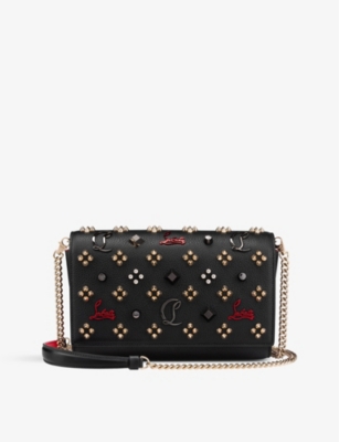 Paloma - Clutch - Grained calf leather and spikes Loubinthesky