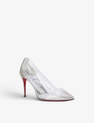 CHRISTIAN LOUBOUTIN Degrastrass 85 PVC courts