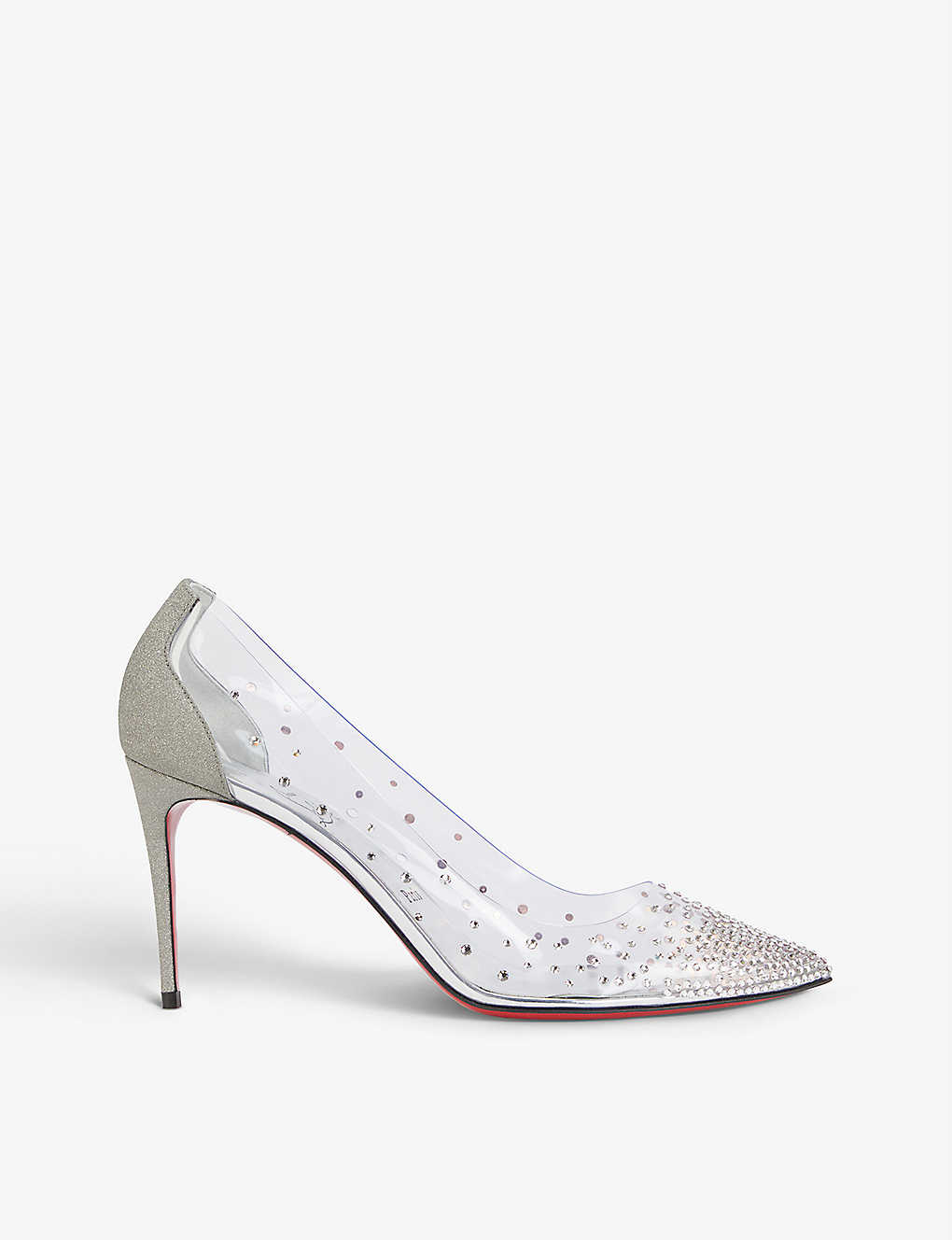 CHRISTIAN LOUBOUTIN Degrastrass 85 PVC courts