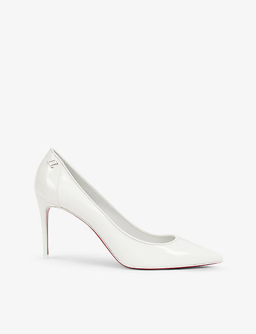 CHRISTIAN LOUBOUTIN: Sporty Kate 85 patent-leather courts