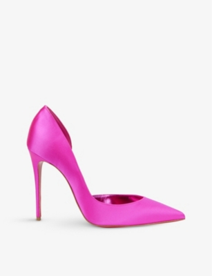 CHRISTIAN LOUBOUTIN - Iriza 100 satin lining holly pink lin ho ...