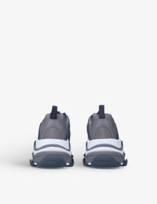 triple s suede and mesh trainers