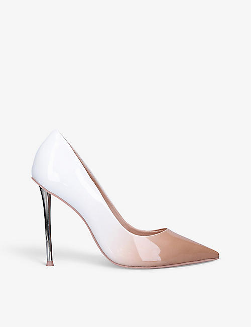 CARVELA: Sharp Ombré patent faux-leather heeled court shoes