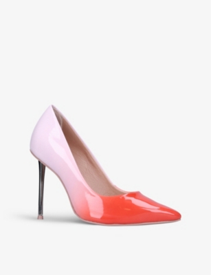 wide fit patent court shoes