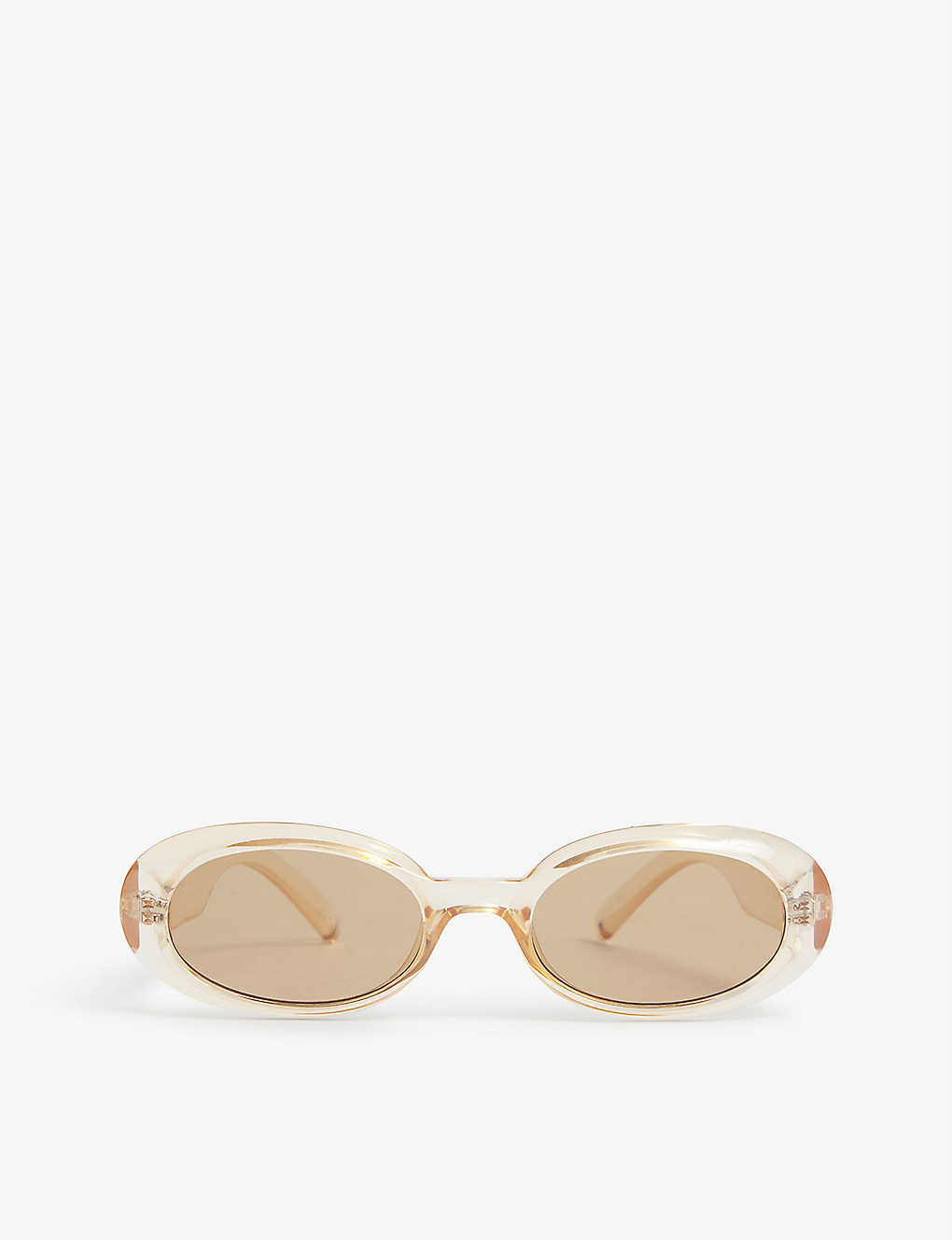 Le Specs Women's Nougat Tan Tint Lsp2102371 Work It! Oval-frame Sunglasses