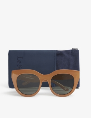 Le Specs Womens Lsp2002215 Air Heart Cat-eye Sunglasses Caramel Khaki Mono In Caramel Khaki Mono
