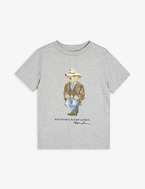 RALPH LAUREN: Polo Bear cowboy-print regular-fit cotton-jersey T-shirt