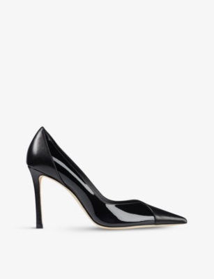 JIMMY CHOO: Cass 95 patent leather courts