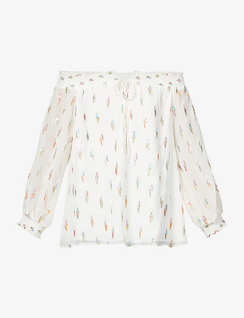SEE BY CHLOE: Georgette embroidered silk blouse