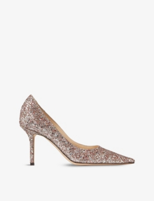 Shop Jimmy Choo Women's Rose Mix Love 85 Glittered Courts