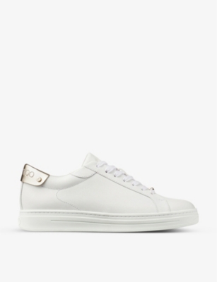 Jimmy Choo Rome Low-top Sneakers In V White/champagne