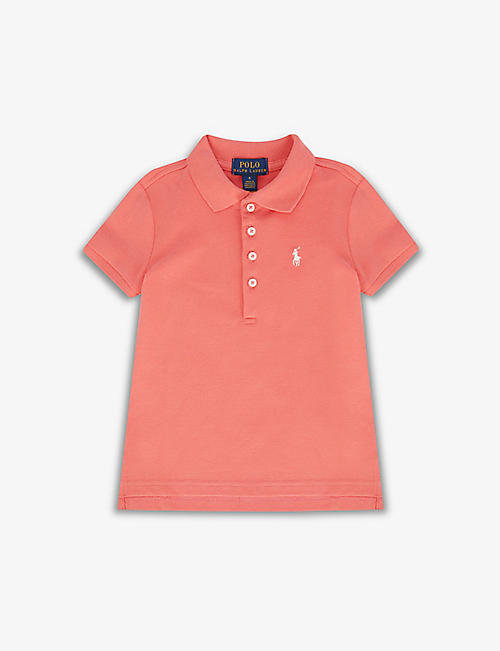 RALPH LAUREN: Logo-embroidered stretch-cotton polo shirt 5-6 years